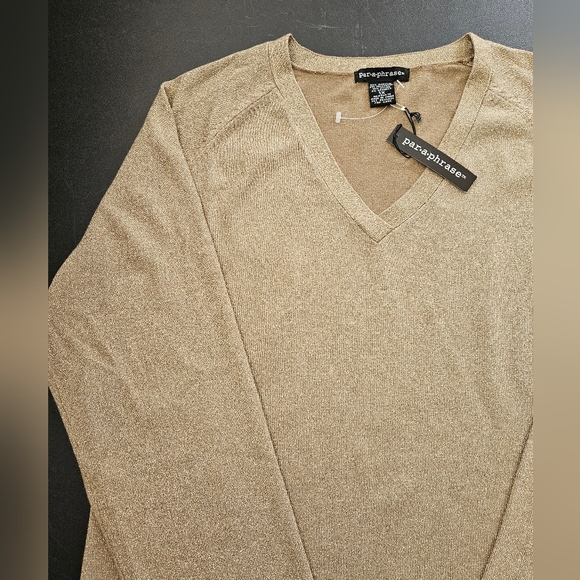 NWT - "Paraphrase" Gold Threaded Twinkle Jersey - Size 1X - Picture 7 of 11